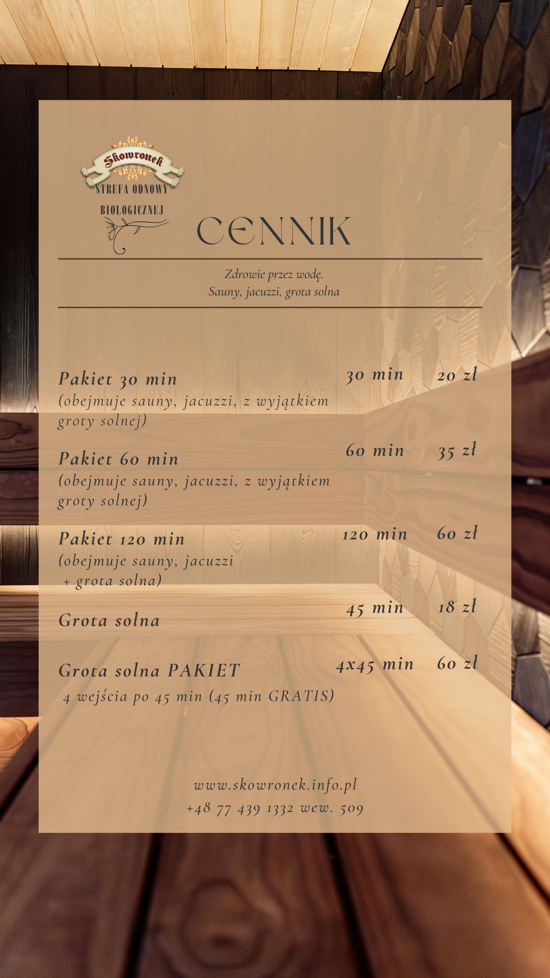 Cream and Brown Minimalist Spa Business Price List 4