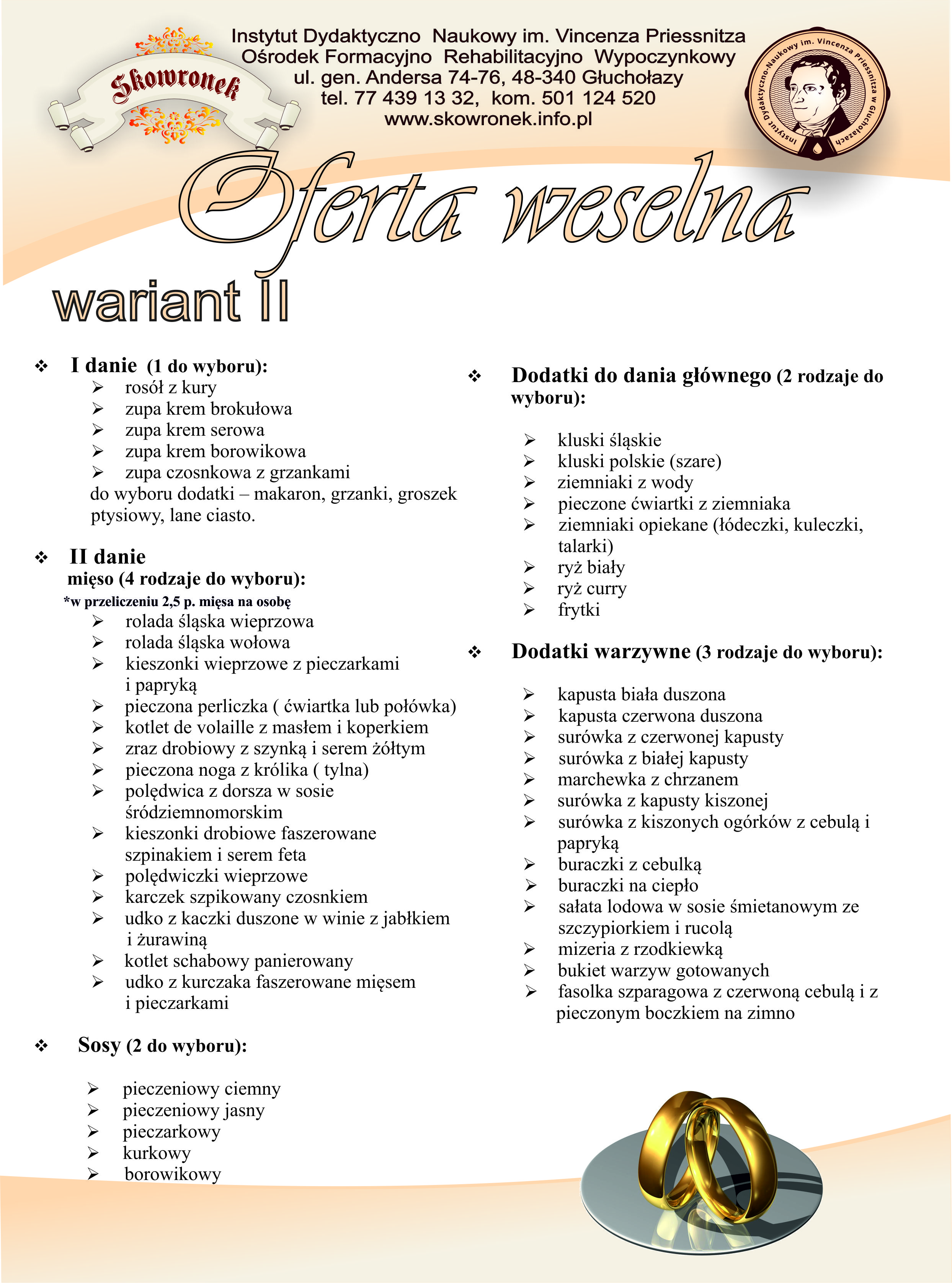 Oferta weselna wariant I str 1