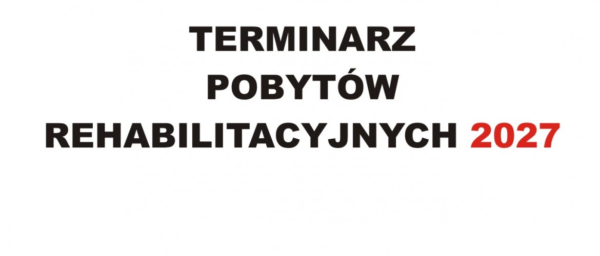 Terminarz turnusów 2027